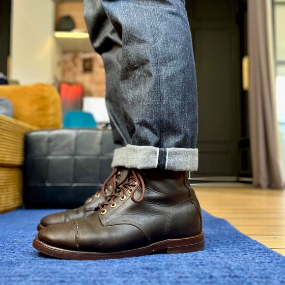 Chippewa LLBean Katahdin Iron Works Engineer cap boot Leather Men's 8.5